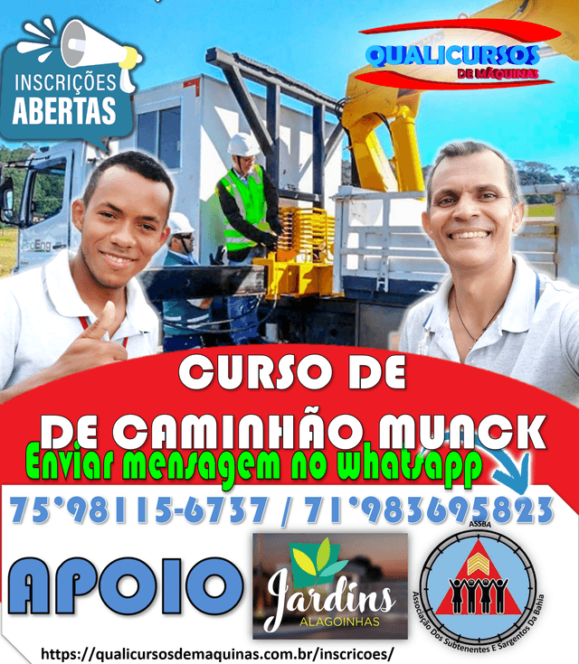 Inscrição Caminhão Munck (Guindauto)