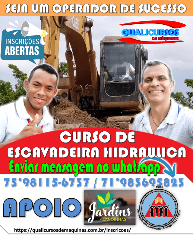 Inscrição Escavadeira